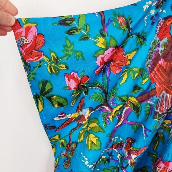 Gorgeous Cotton Indian Kaftan NWOT - Picture 4 of 5